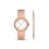 Подарочный набор: часы наручные женские, браслет. Michael Kors