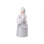 Подарочный набор: кукла фарфоровая, плед флисовый, синий