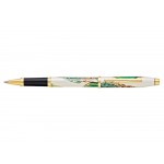Ручка-роллер Selectip Cross Wanderlust Borneo, белый, зеленый