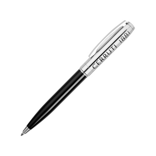 Ручка шариковая Genesis, черный/серебристый