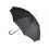 Зонт-трость Ferre, полуавтомат, черный/коричневый