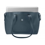 Сумка женская WENGER RosaElli с карманом для ноутбука 14, синяя, полиэстер, 37 x29x19 см