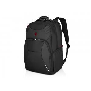 Рюкзак WENGER Cosmic 17, чёрный, переработанный ПЭТ/ПВХ/полиэстер, 34 x 23 x 49 см, 30 л
