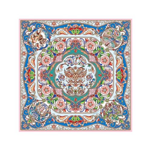 Платок Шедевры русских эмальеров