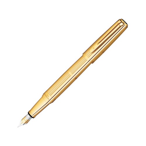 Перьевая ручка Waterman Exception Solid Gold, цвет: Gold (золото),  перо: M, перо: золото 18К