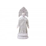 Подарочный набор: кукла фарфоровая, плед флисовый, голубой/синий