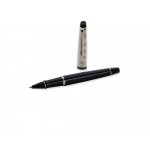 Ручка роллер Waterman Expert Deluxe Black CT F, черный/серебристый