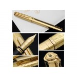 Перьевая ручка Waterman Exception Solid Gold, цвет: Gold (золото),  перо: M, перо: золото 18К