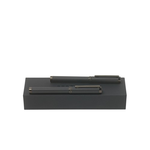 Подарочный набор: ручка перьевая, ручка роллер. Hugo Boss, черный