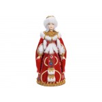 Подарочный набор: кукла фарфоровая, плед флисовый, красный